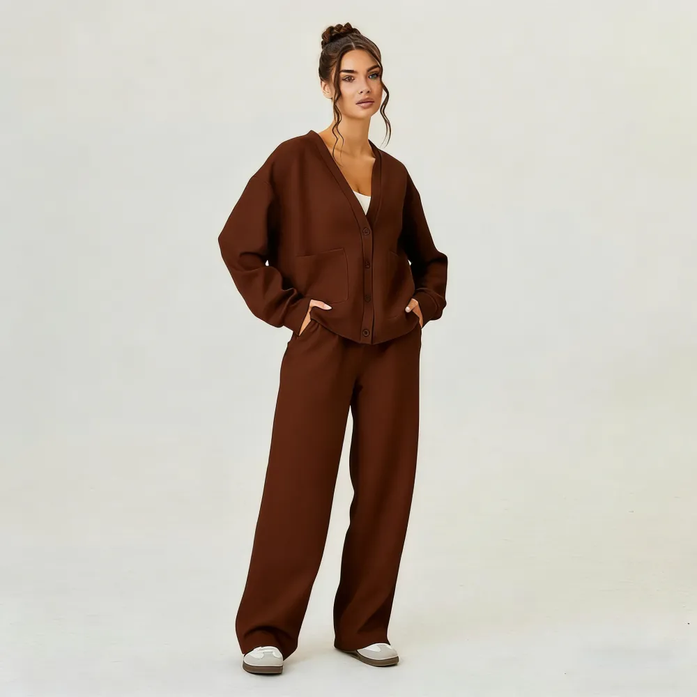 Women’s Fall Slouchy Cardigan & Trouser Set