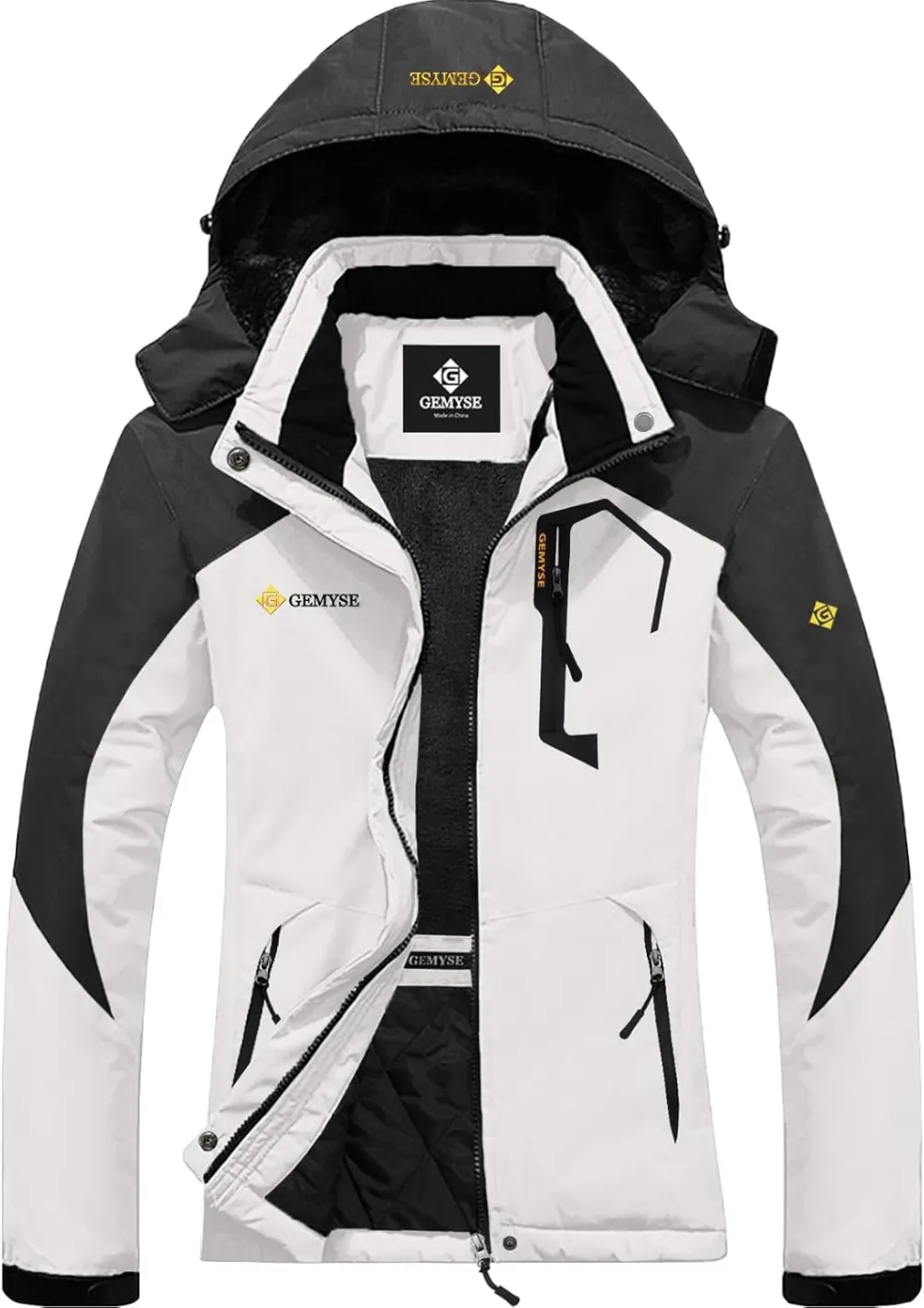 Women's Ski Snow Jacket Warm Winter Waterproof Coat Snowboard Rain Jacket Hooded Windproof Windbreaker