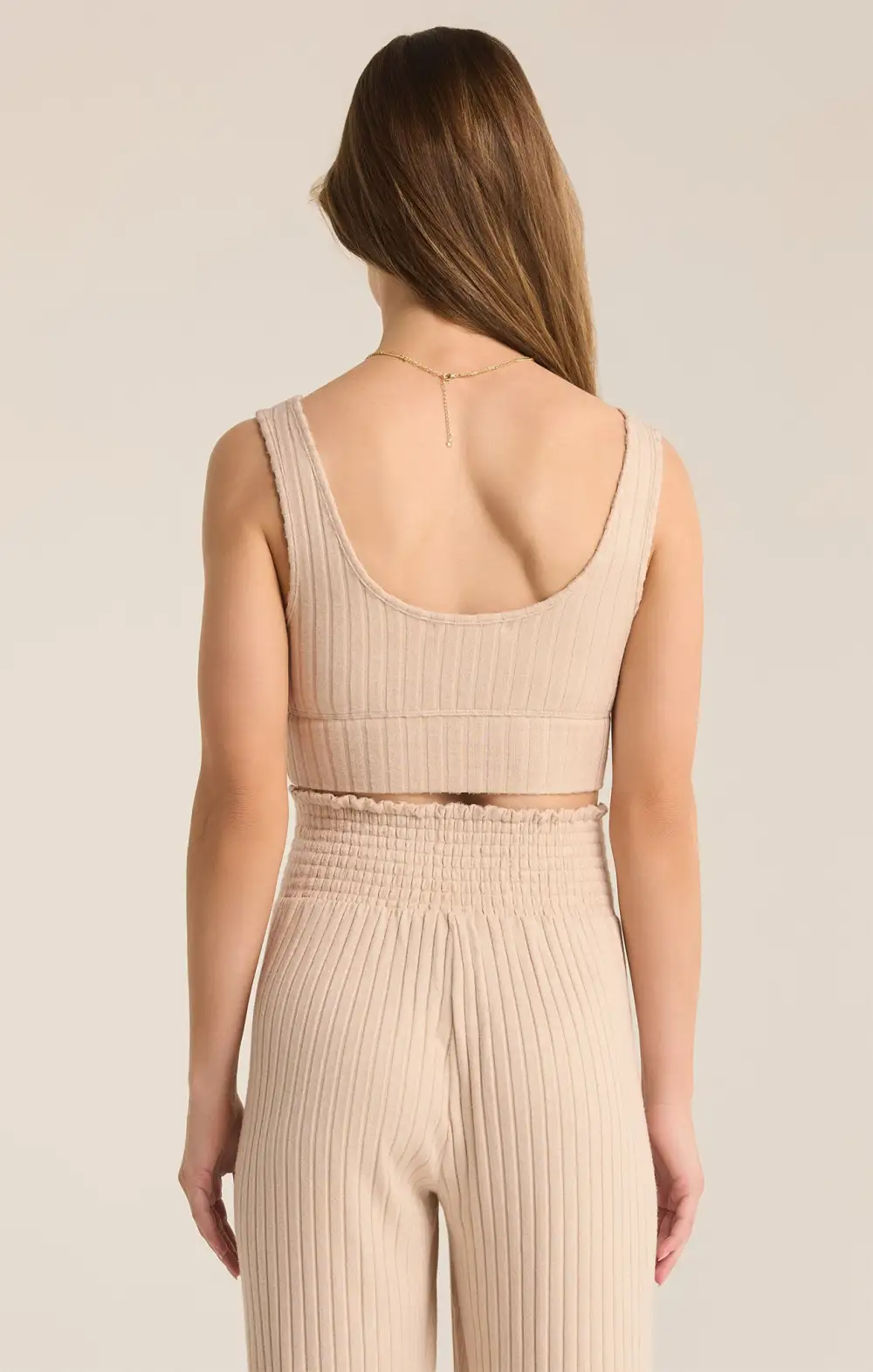 Zoe Silky Rib Tank Bra