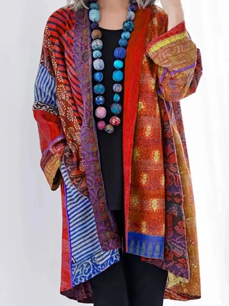 Knitted Long Sleeve Vintage Cardigan