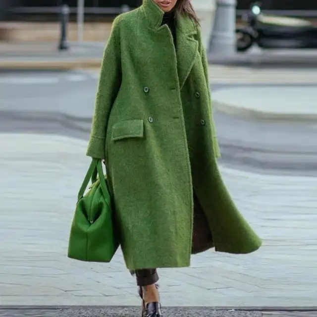 Oversized Winter Wool Trench Coat