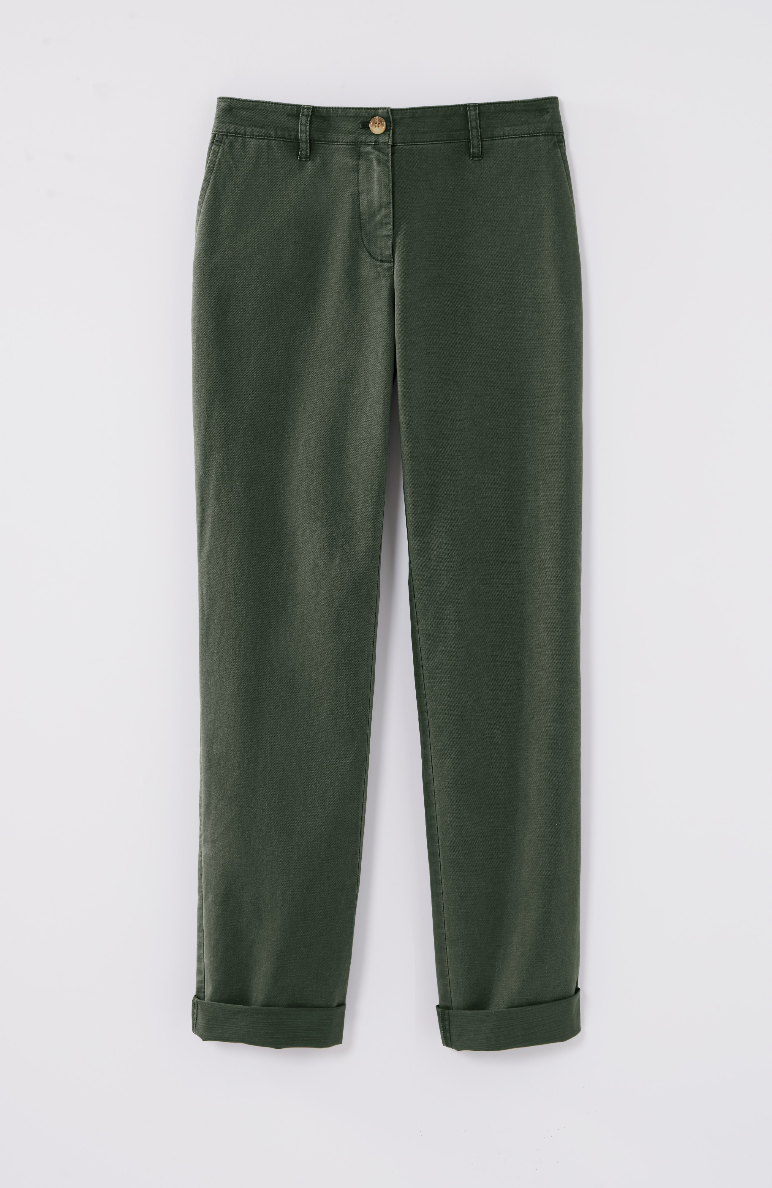 Relaxed Straight-Leg Chino Pants
