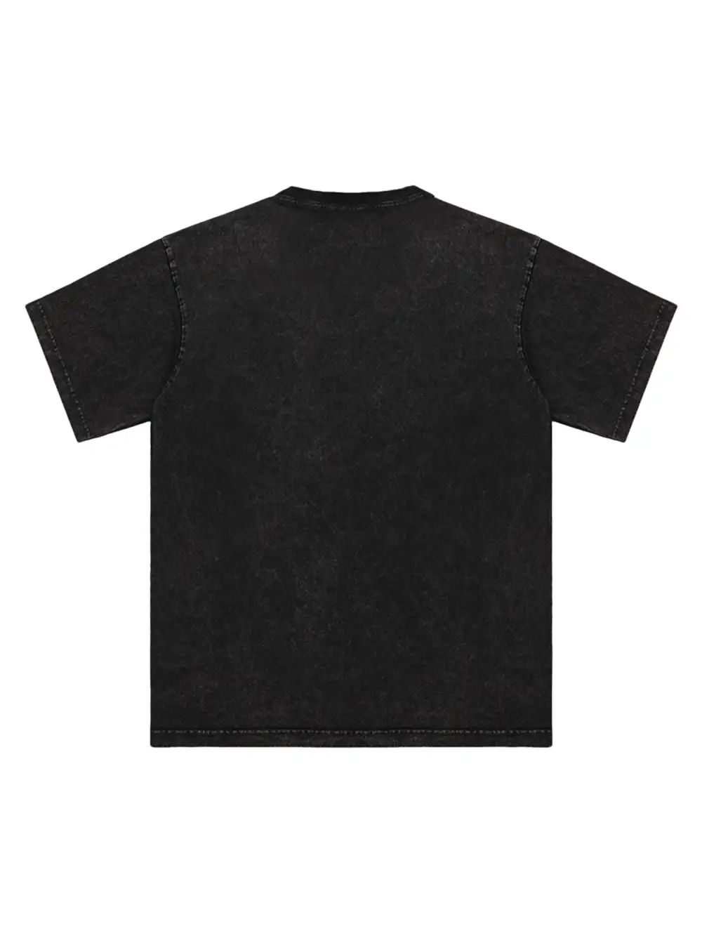 Smile Print Washed T-Shirt