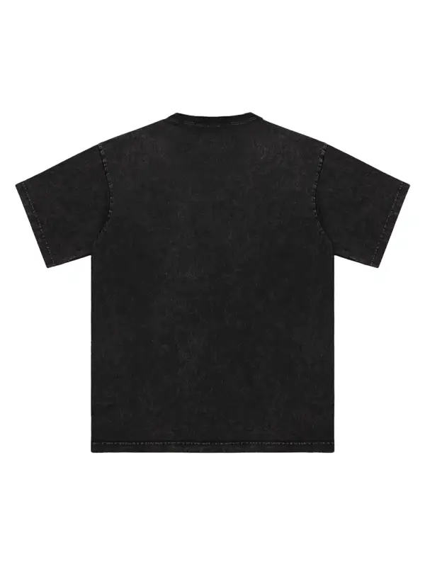 Smile Print Washed T-Shirt