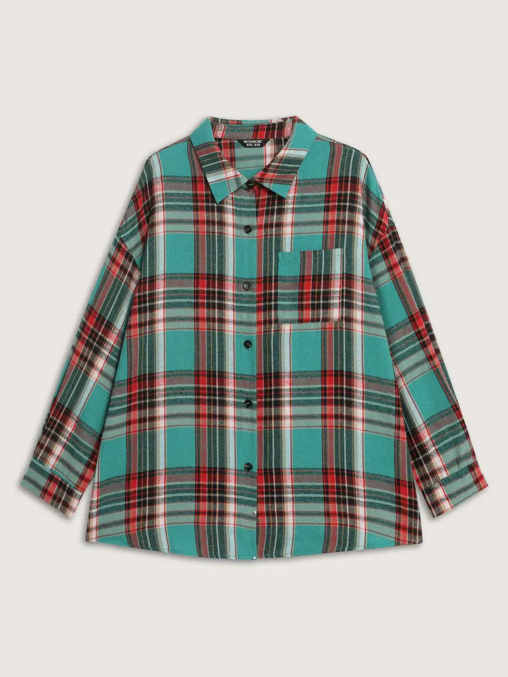 Plaid Pockets Button-Down Shirt