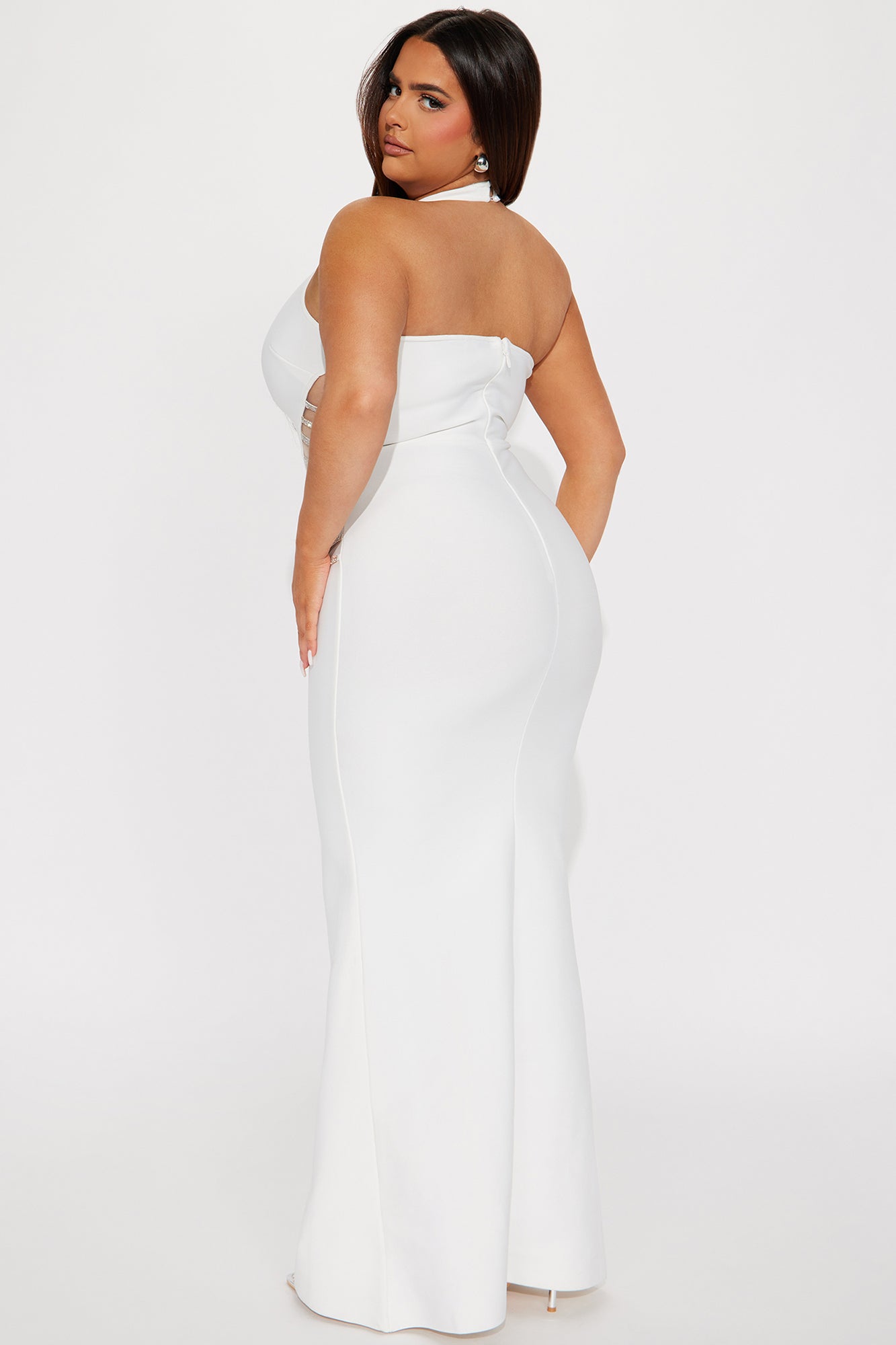 Carmen Bandage Maxi Dress - White