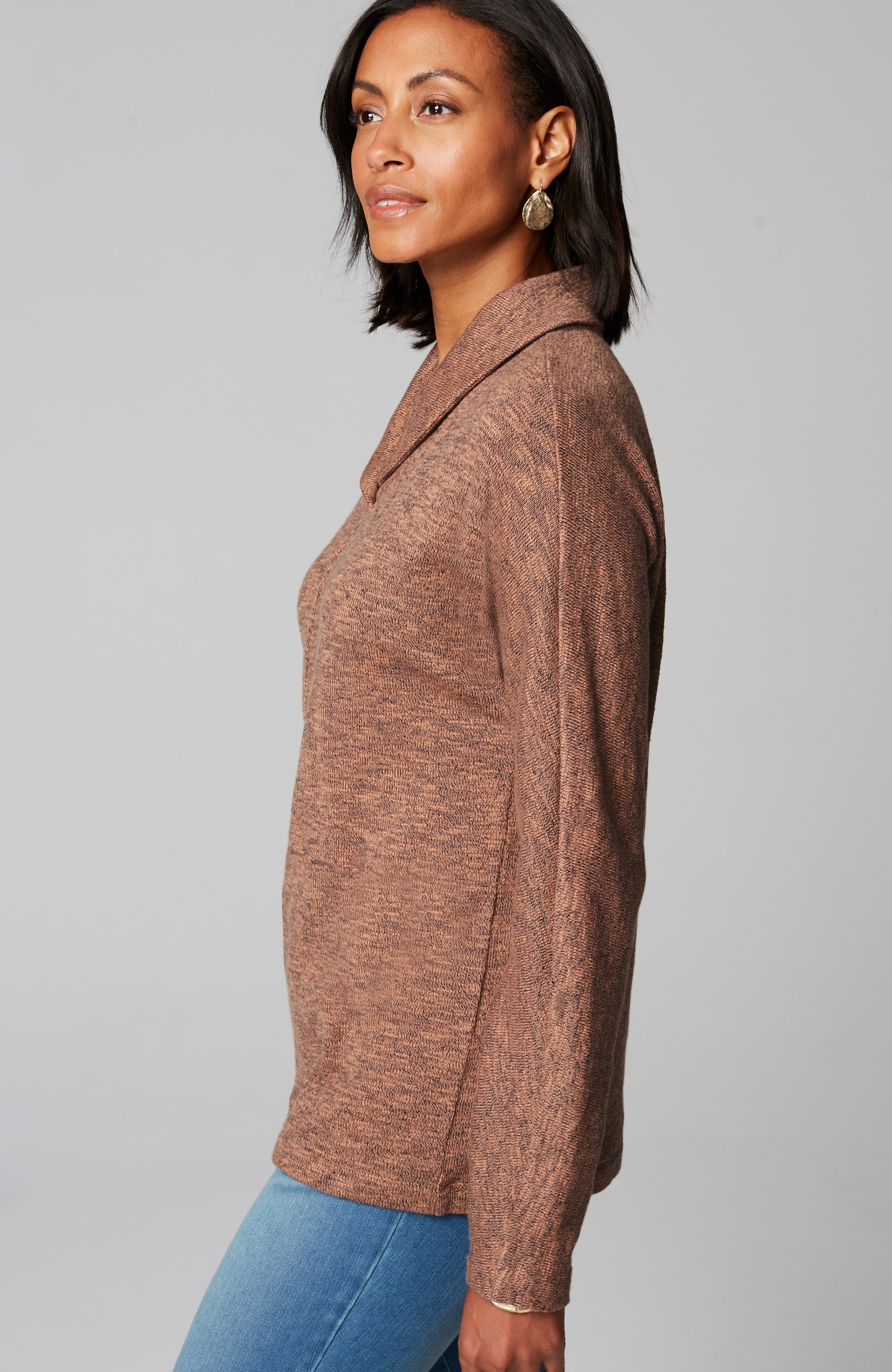 Pure Jill Shawl-Collar Dolman Top