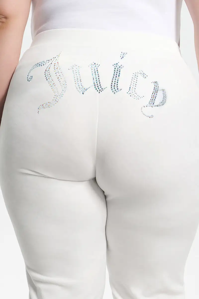 Technicolor Big Bling Velour Track Pants