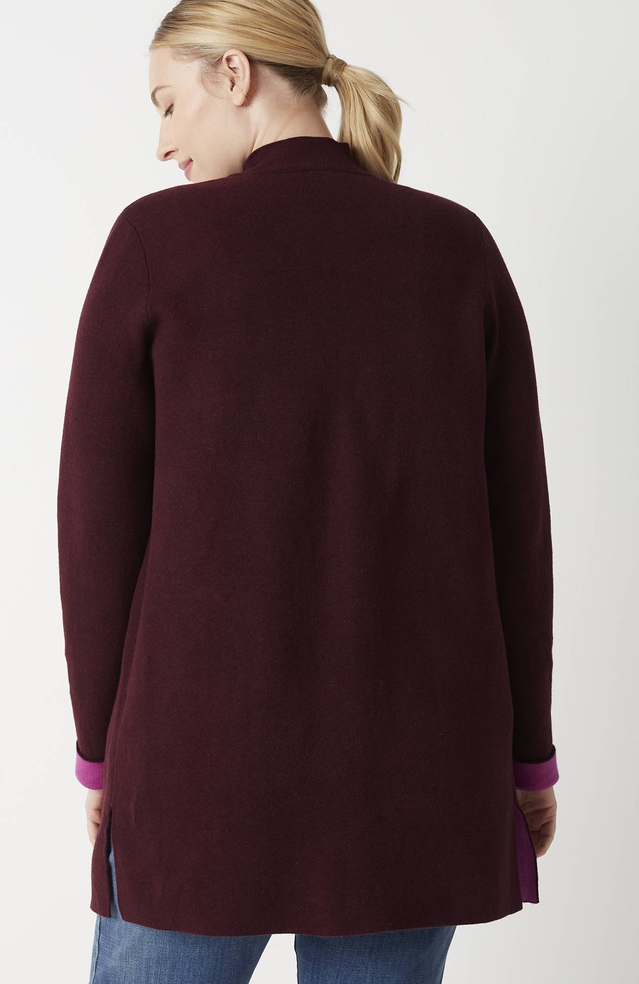 majestic open-front cardi