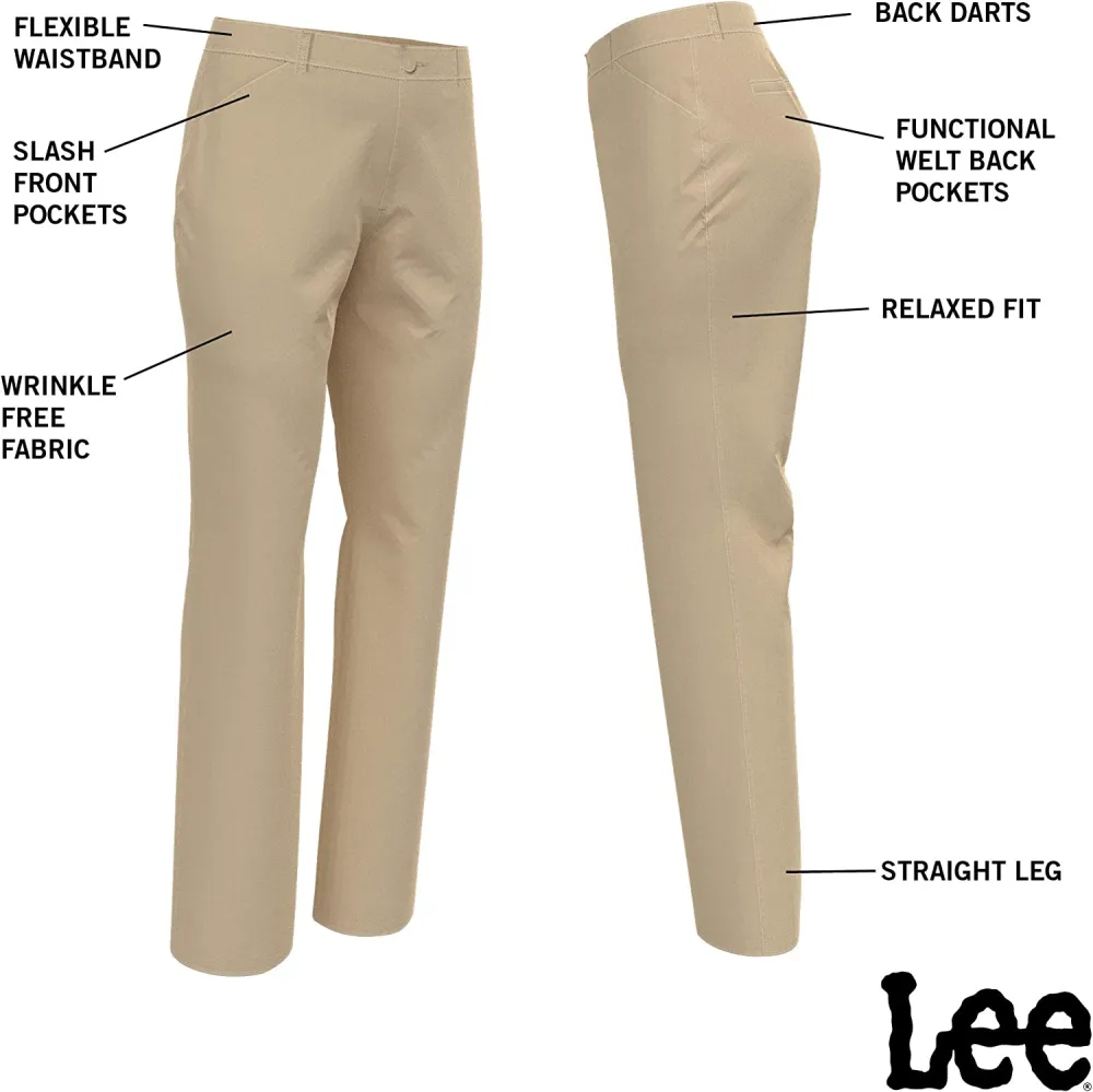 Women's Wrinkle Free Relaxed Fit Straight Leg Pant