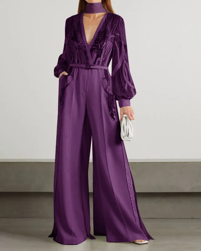 Ladies sequin oversize jumpsuit