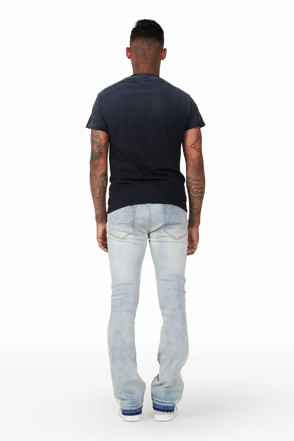 Yael Blue Stacked Flare Jean