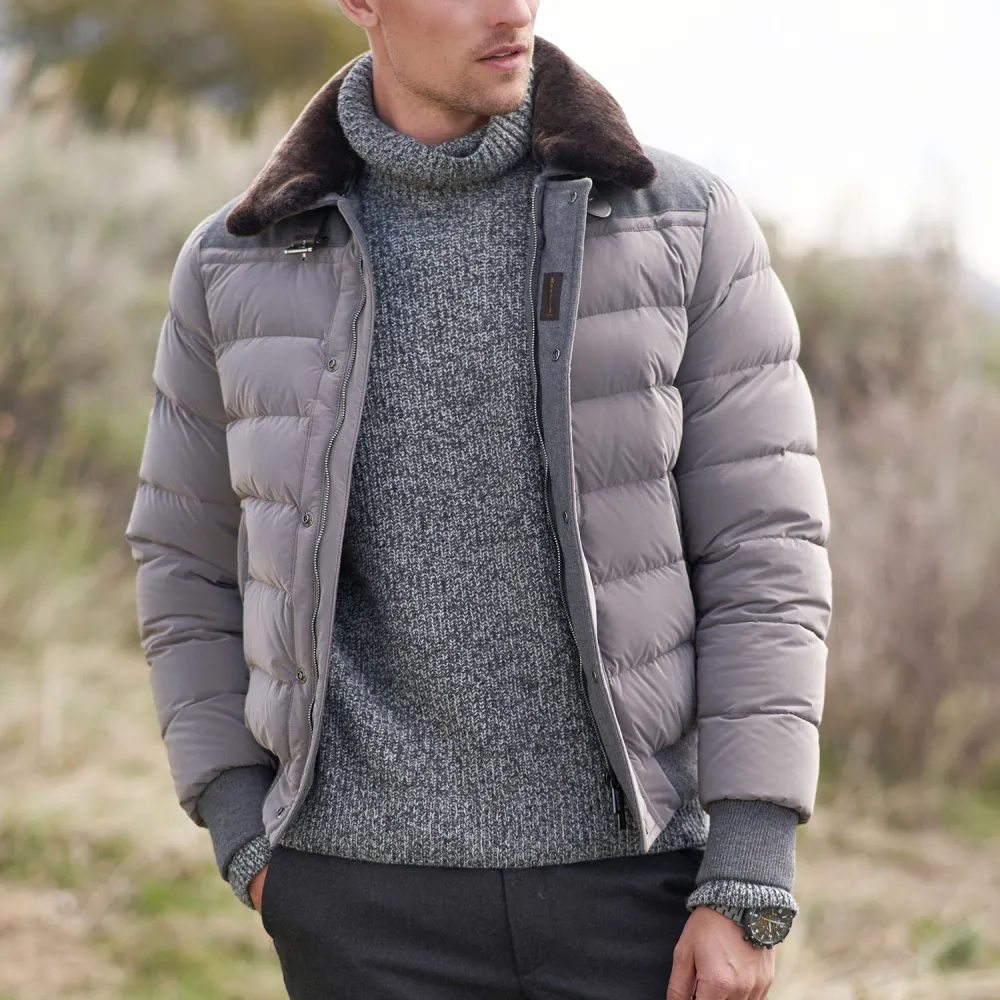 Alpine Nylon Bomber Thermal Jacket