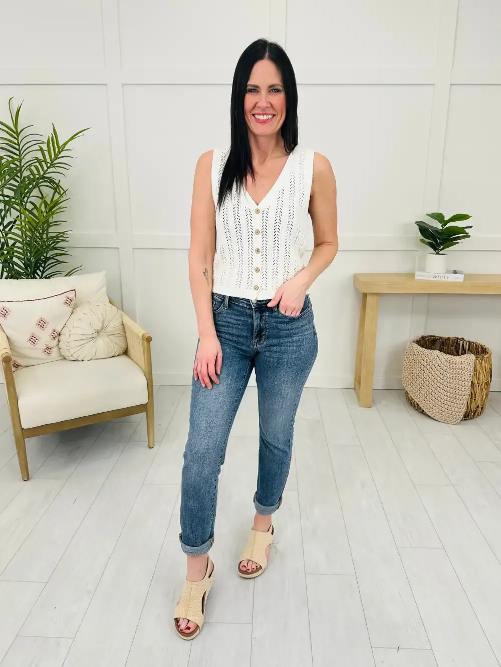 Judy Blue Instant Classic Slim Fit Jeans in Reg/Curvy