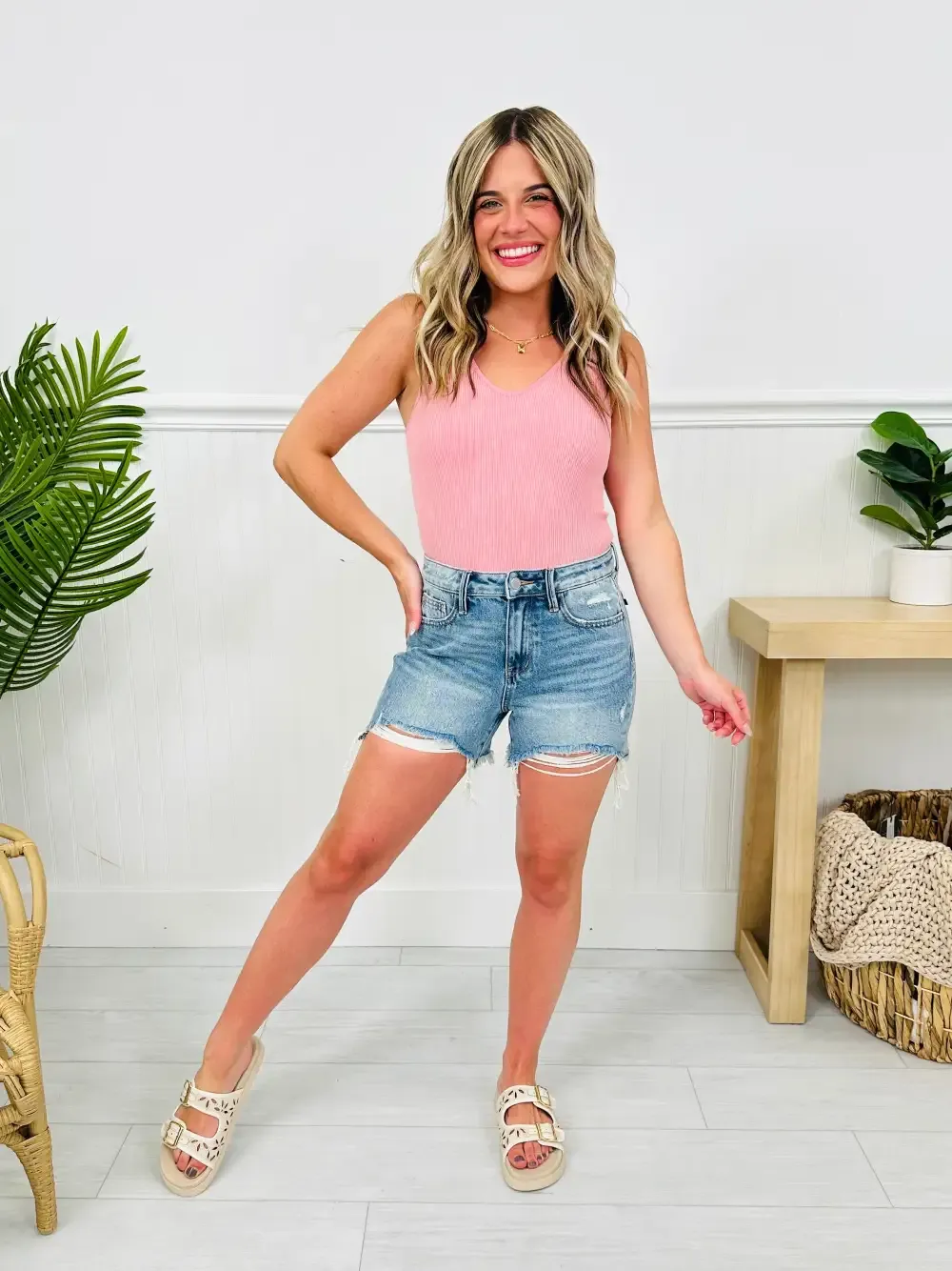 Judy Blue Chic & Sleek Cut Off Rigid Magic Shorts