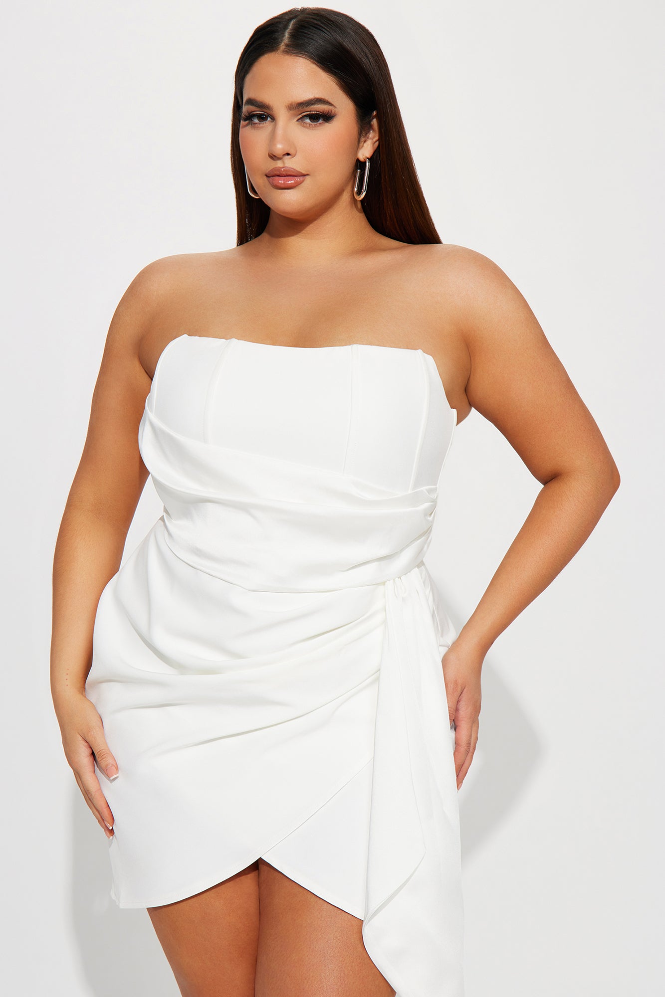 Evermore Elegance Mini Dress - White