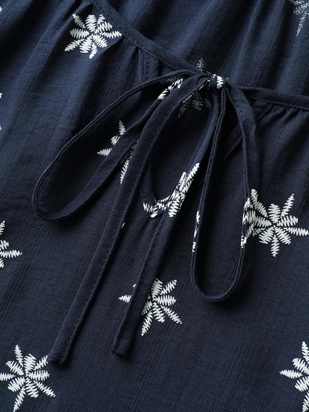 Boho Print Keyhole Pleated Blouse