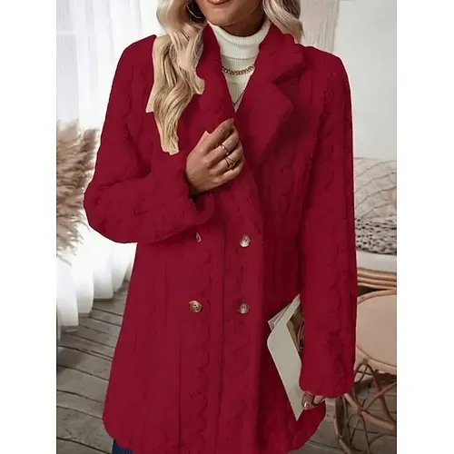 Women's Fleece Jacket Casual Jacket Hoodie Jacket Comfortable Breathable Zipper Pocket Casual Solid Color Vacation Street Casual Daily Wear Zipper Regular Hooded Regular Fit Long Sleeve Outerwear