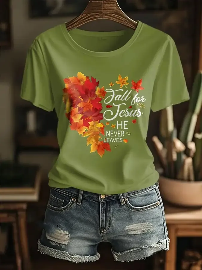Women's Autumn Casual Faith T-shirt