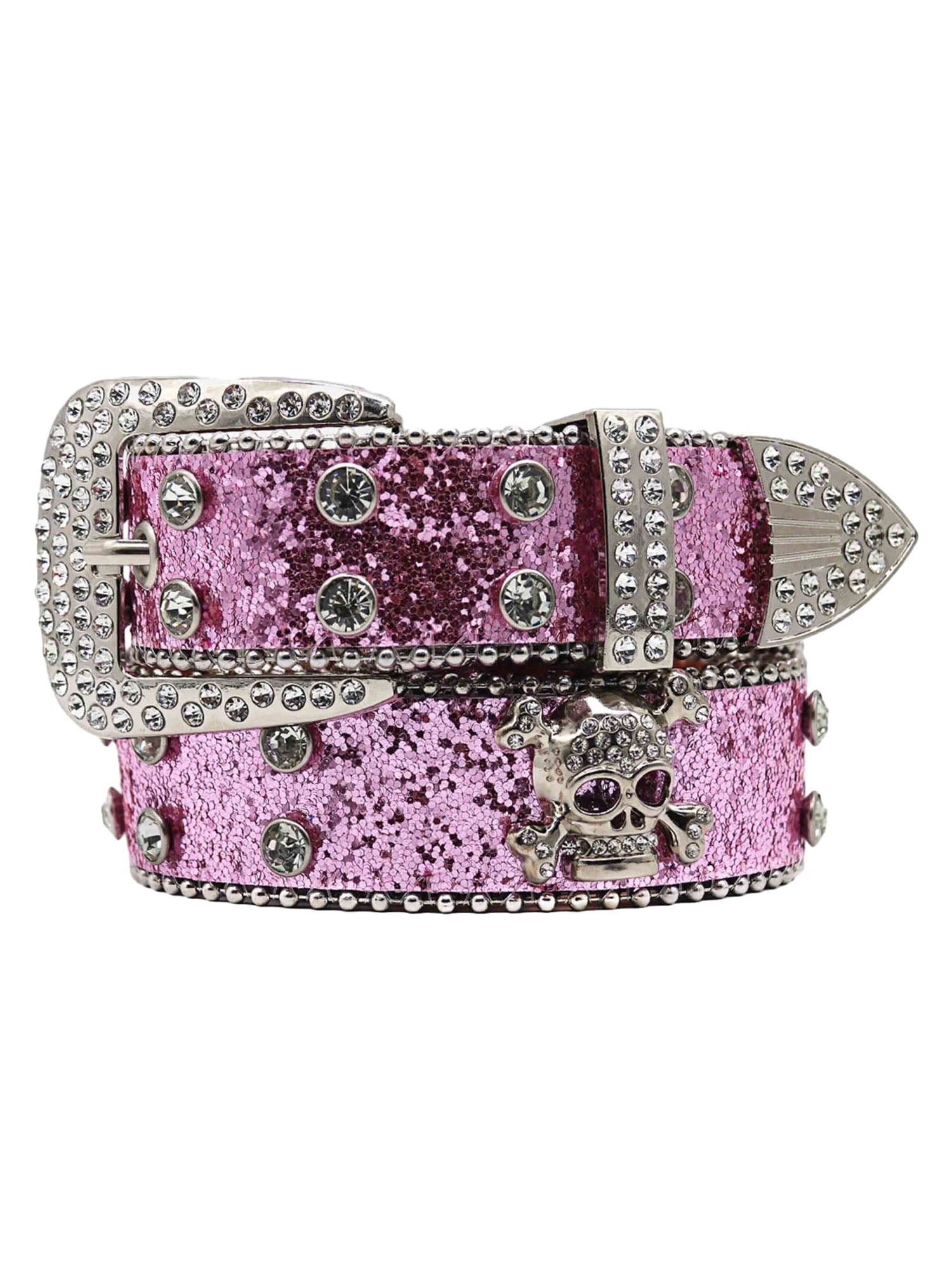 Rhinestone Skull Belt - 1668