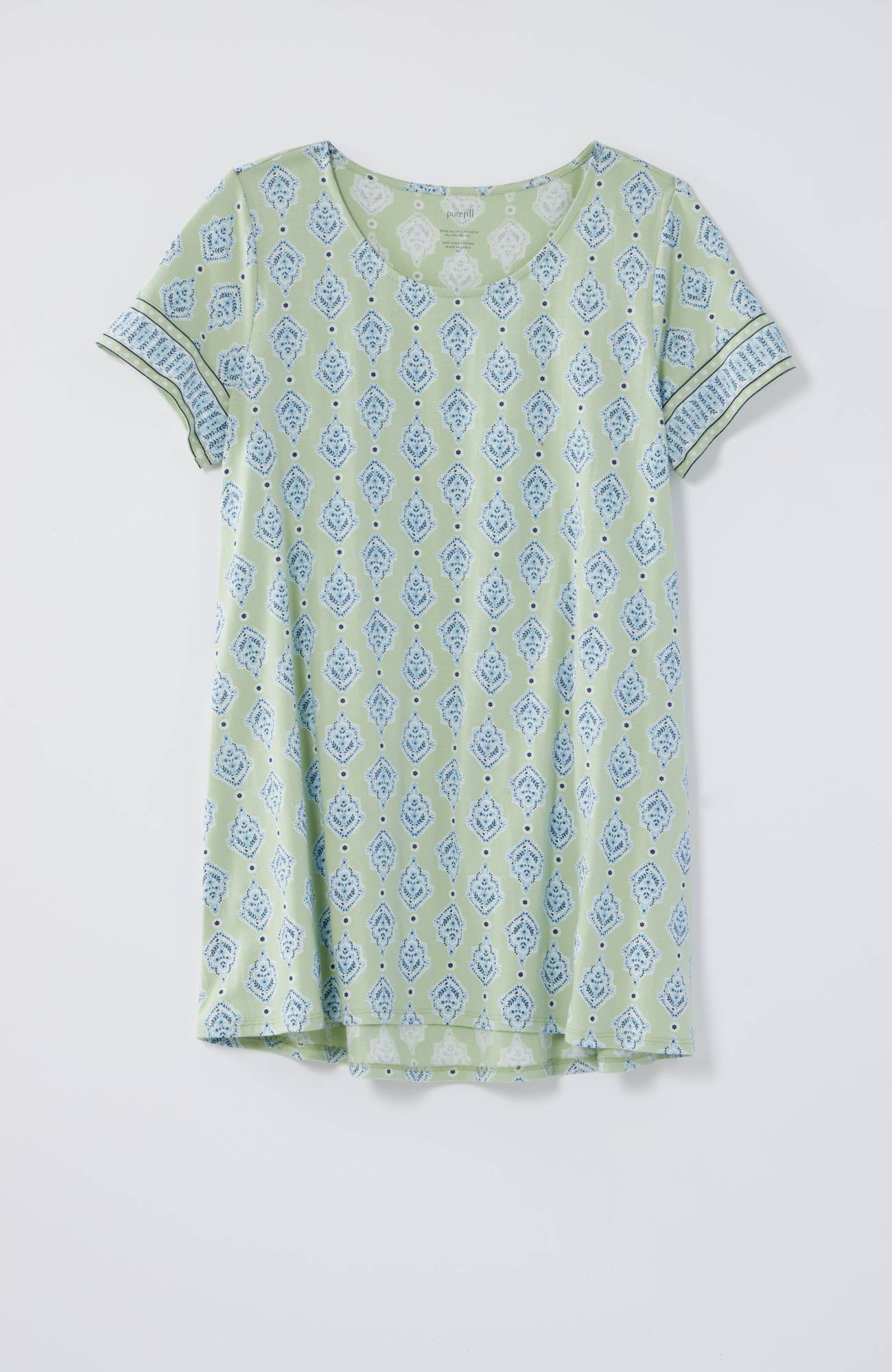 pure jill scoop-neck elliptical tee