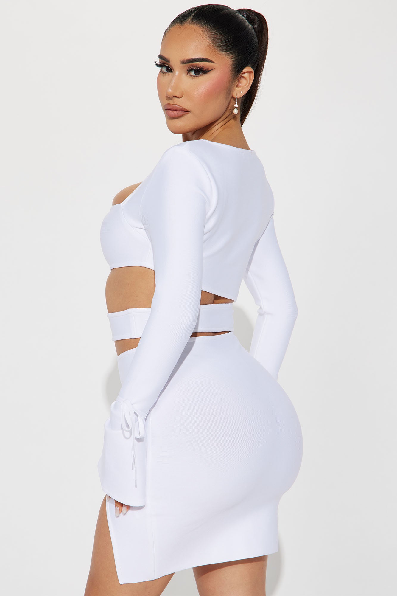 Aurelia Bandage Mini Dress - White