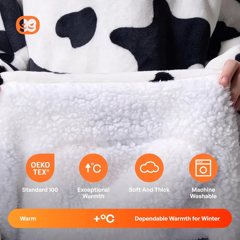 Panda Wearable Blanket Hoodie