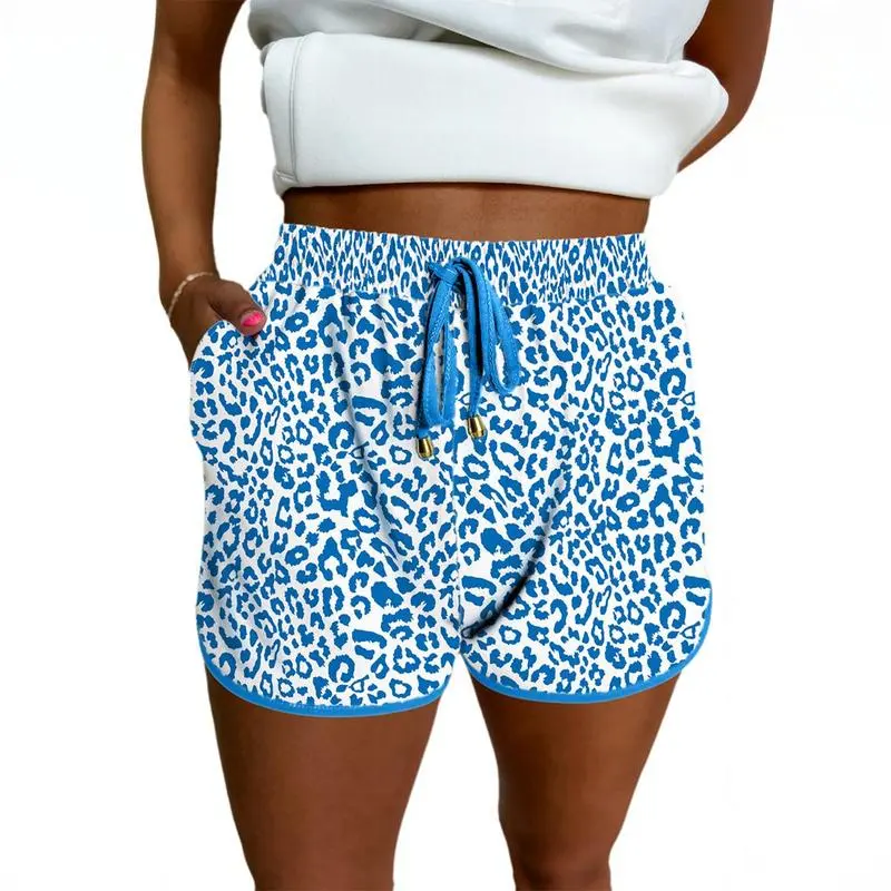 Women’s Checkered Drawstring Shorts – Elastic Waist, Casual Summer Style with Pockets