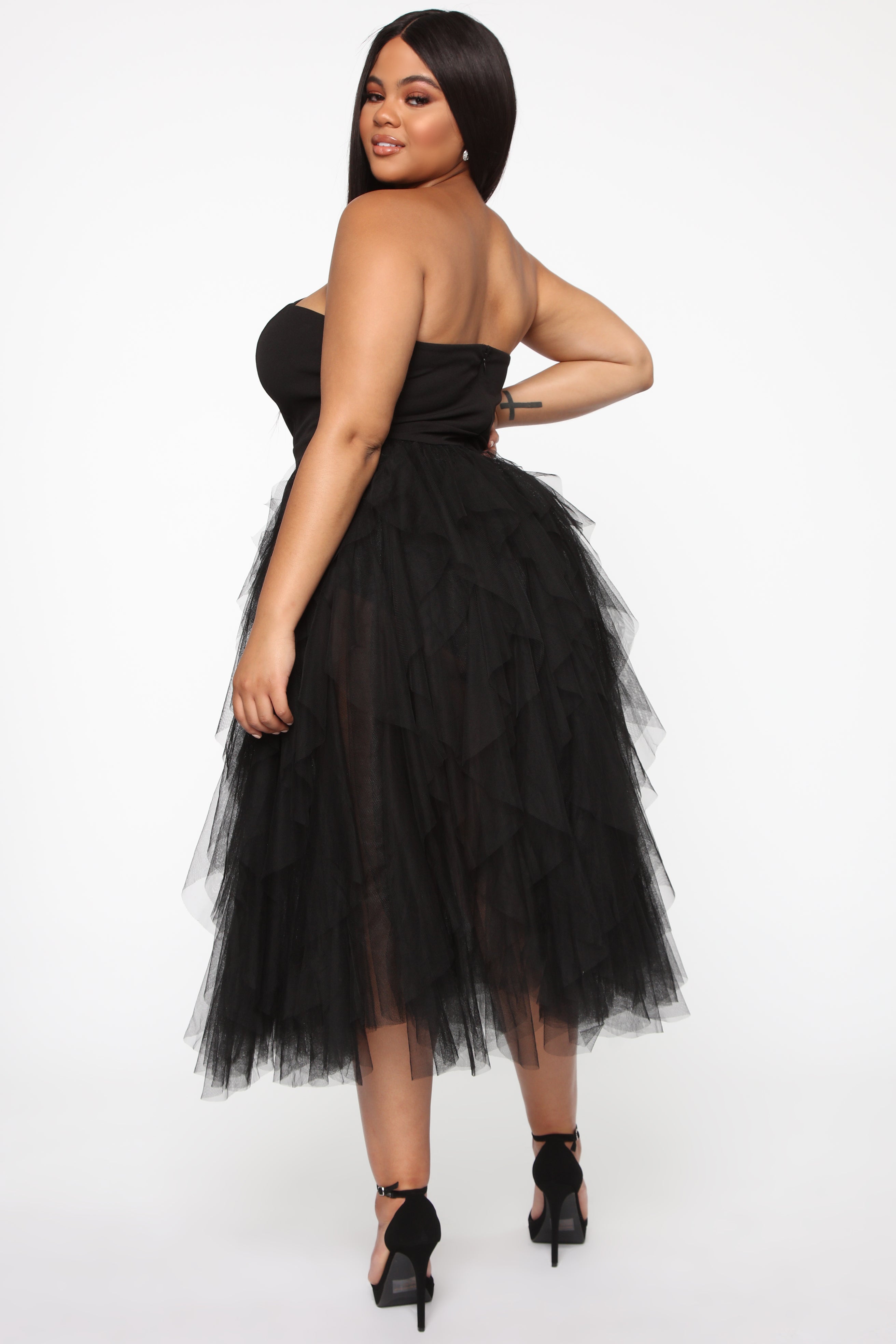 Caught My Eye Tube Maxi Dress - Black