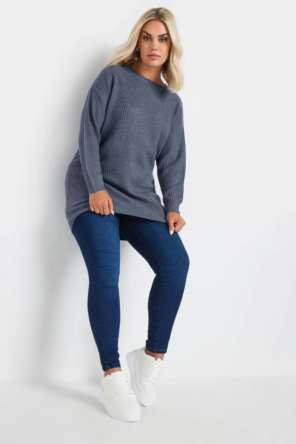 YOURS Curve Pink Essential Knitted Jumper