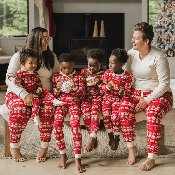 Guide My Sleigh Matching Organic Cotton Pajamas