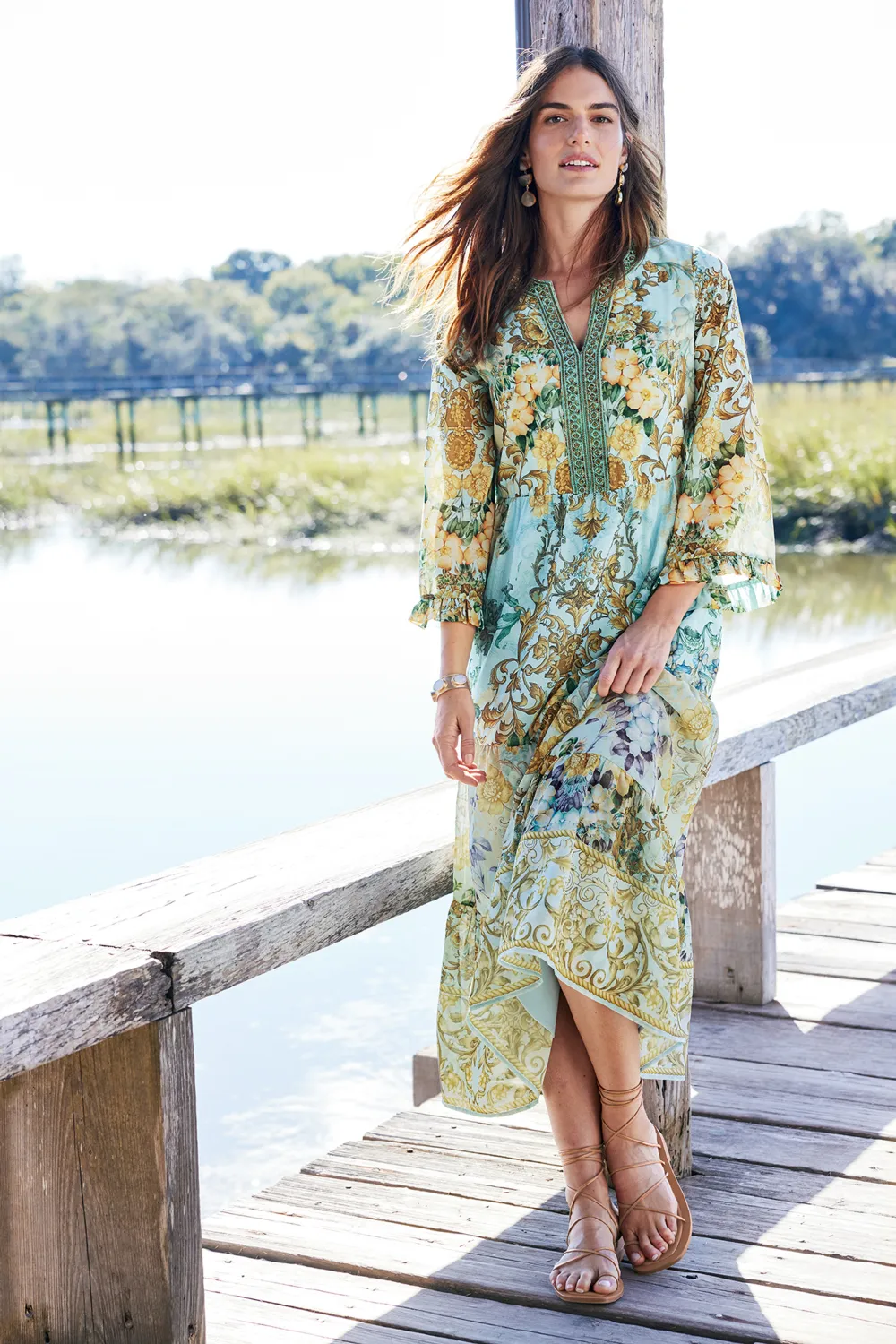 Baroque Maxi Dress