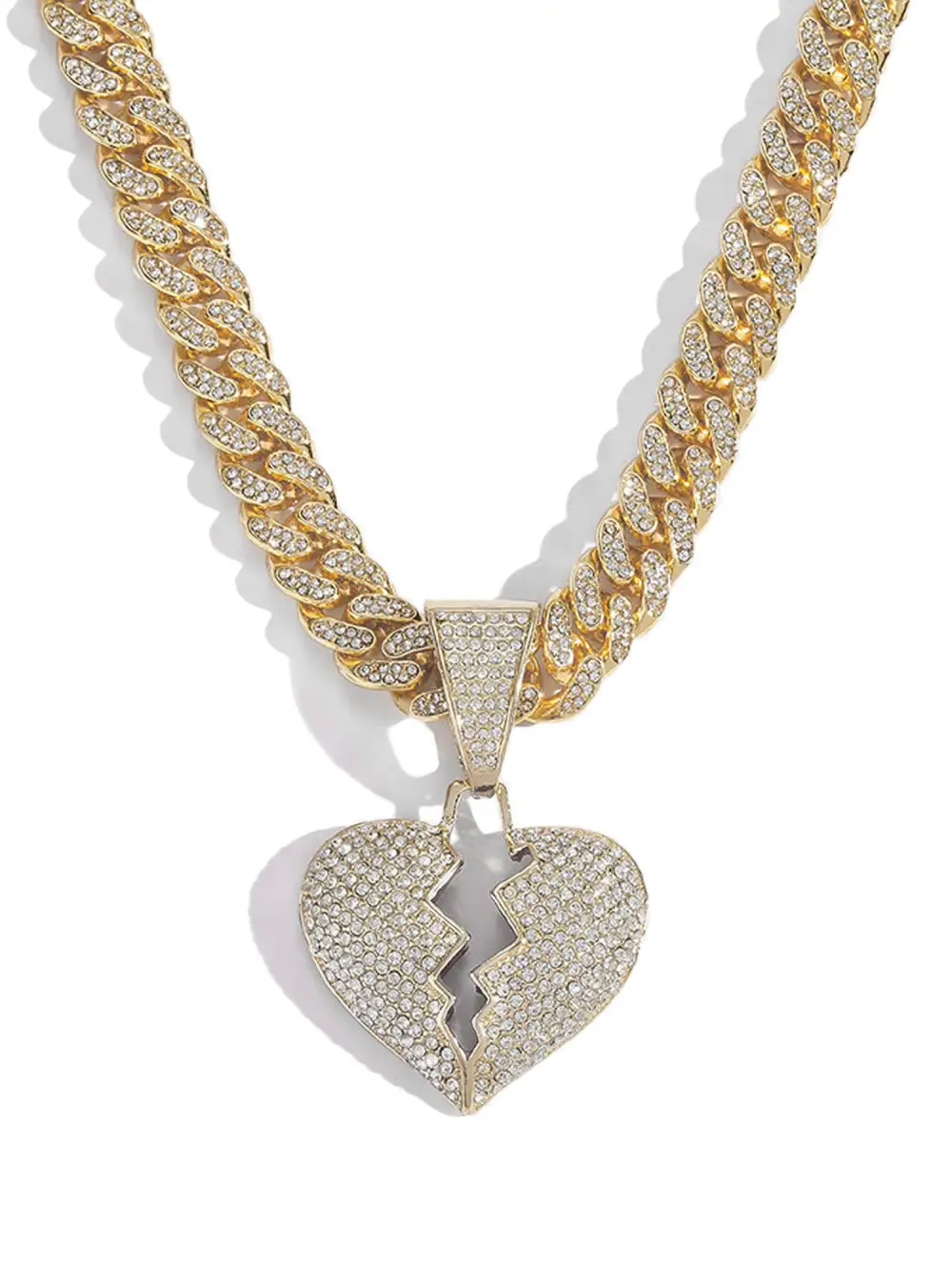 Heartbreak Hip-hop Necklace-1513