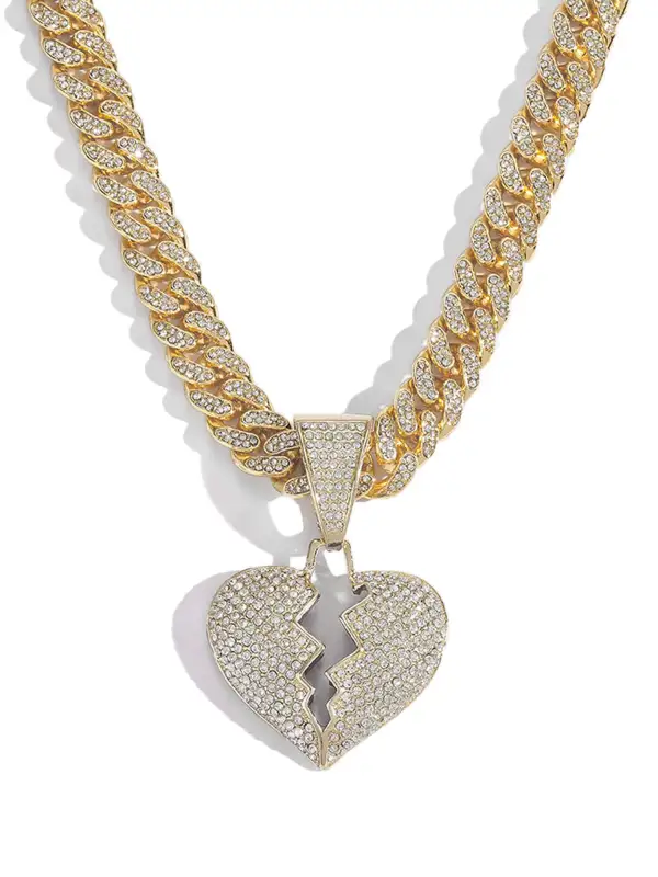 Heartbreak Hip-hop Necklace-1513