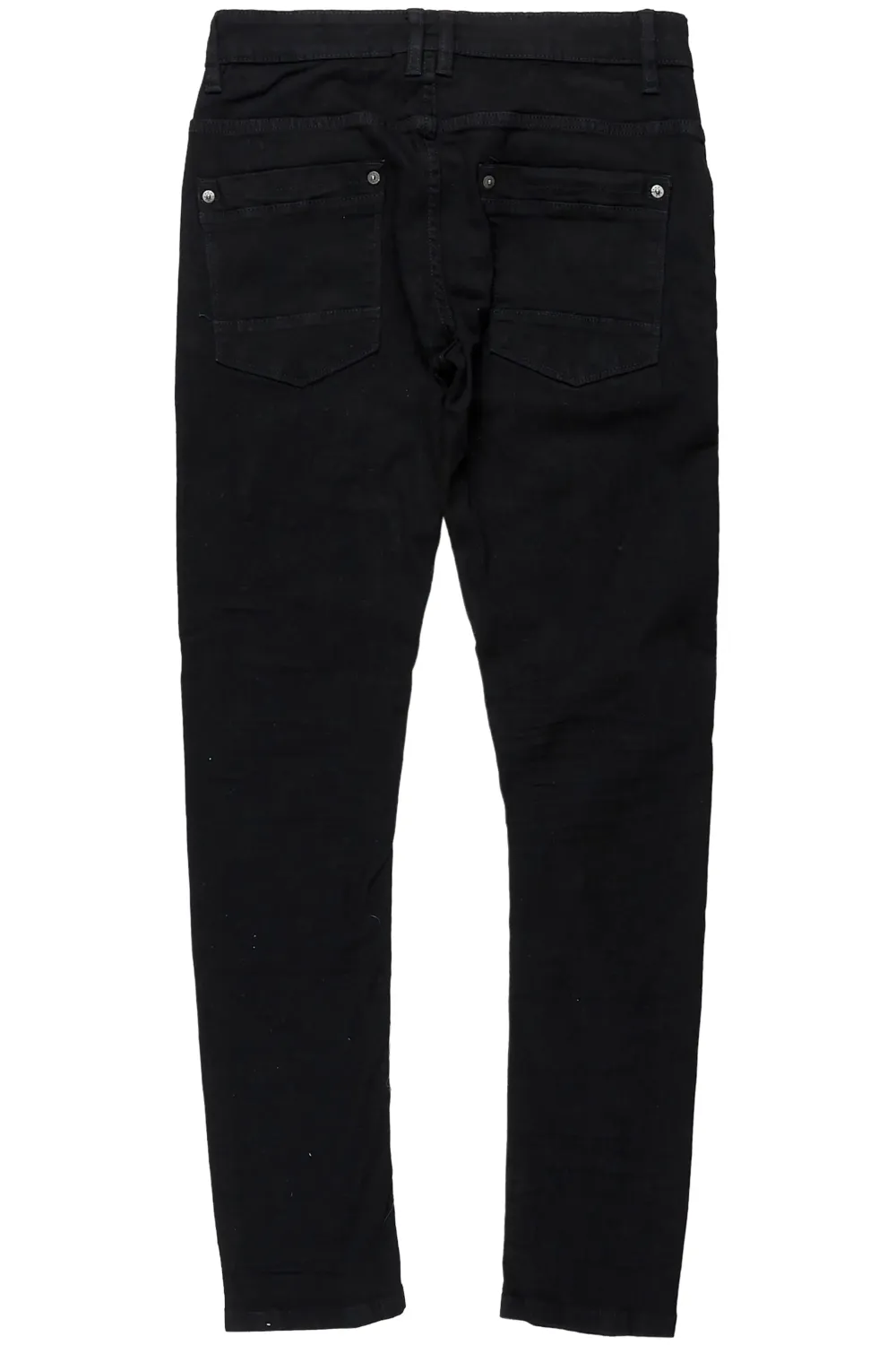 Gaines Black Ripped Slim Straight Jean