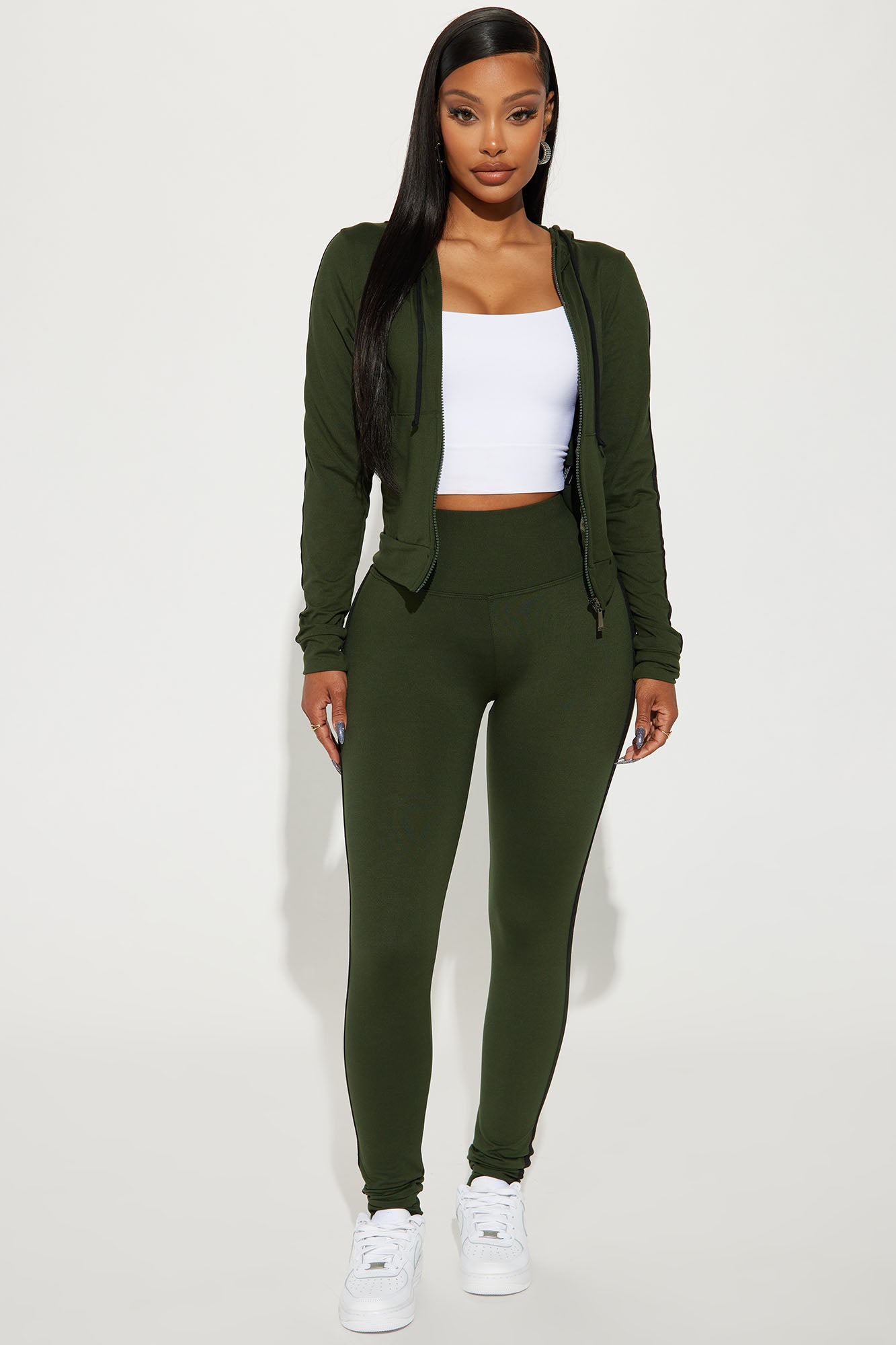 Tennis Courts III Zip Set - Olive