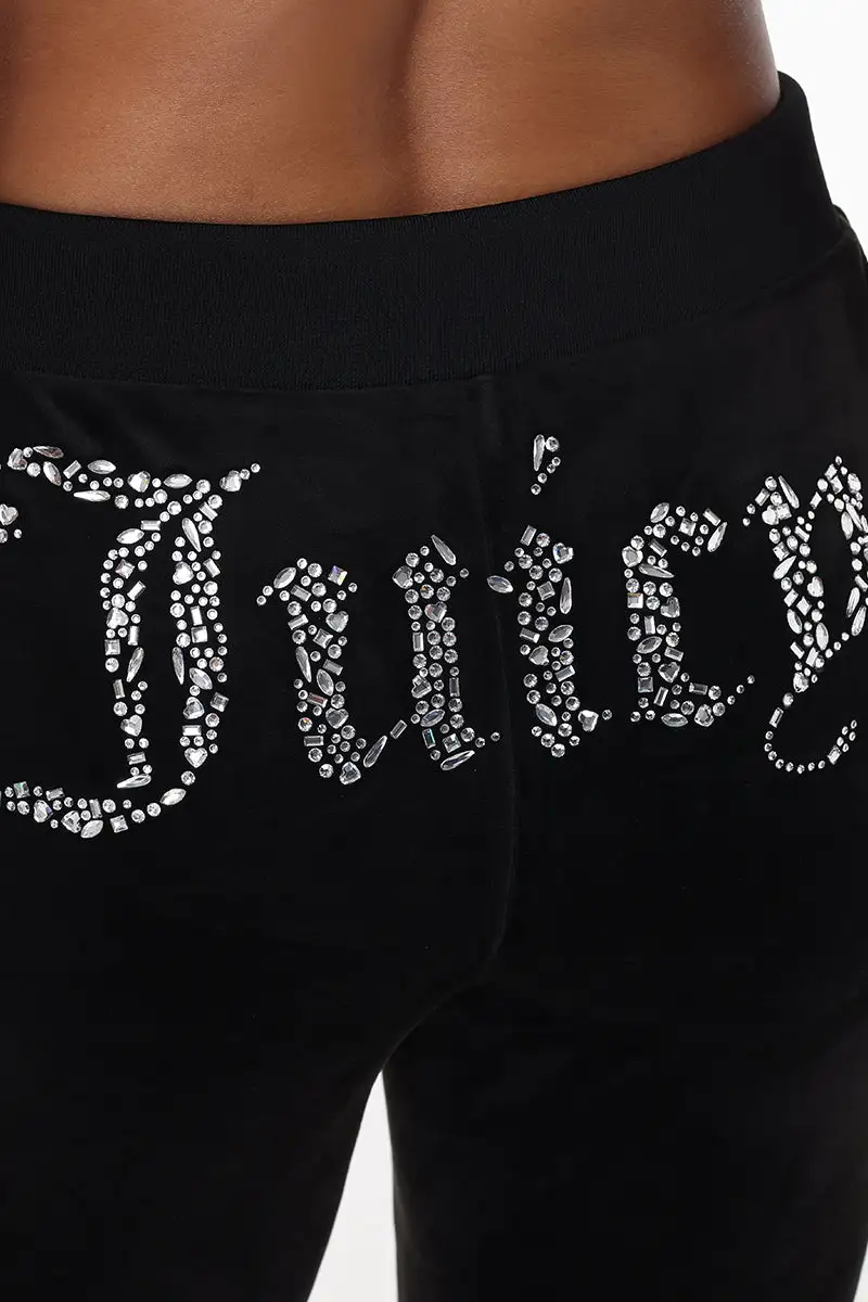Mixed Crystals Velour Track Pants