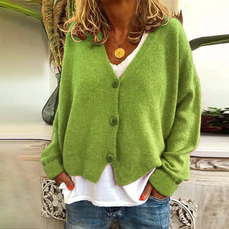 Button Down Casual Comfy Knitwear