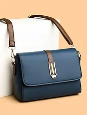 Women's Classic Flap Shoulder Bag with Adjustable Strap - Stylish and Versatile Perfect for Work or Casual Outfits