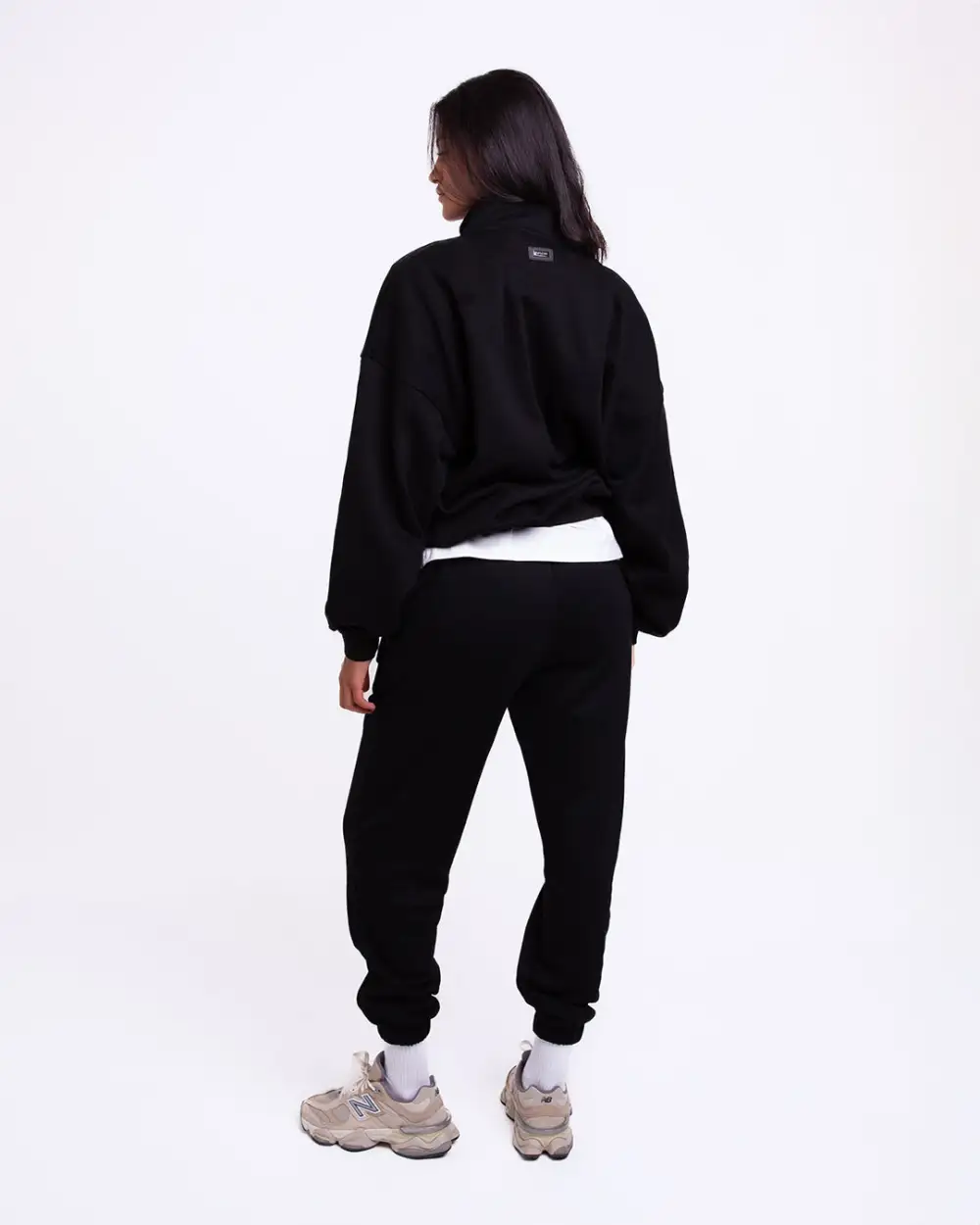 East Street 1/4 Zip - Black