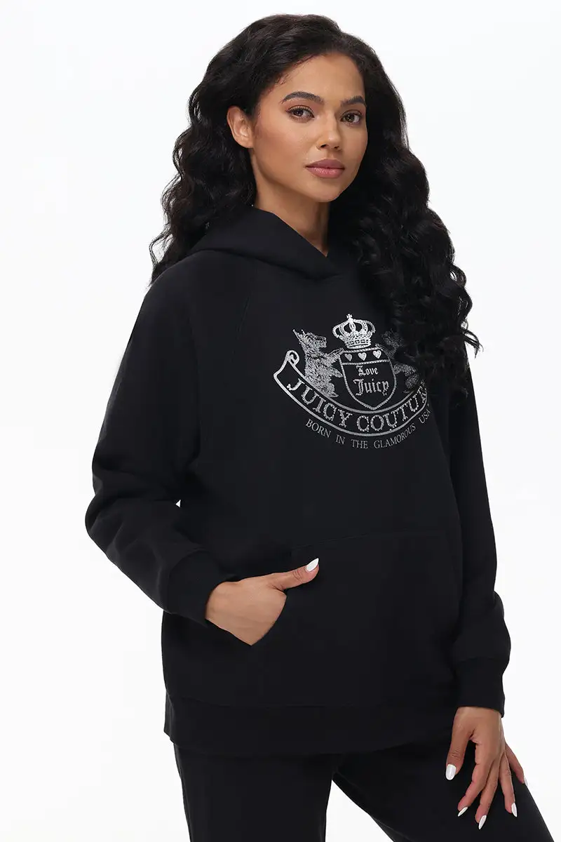 Oversized Fleece Scottie Dog Hoodie