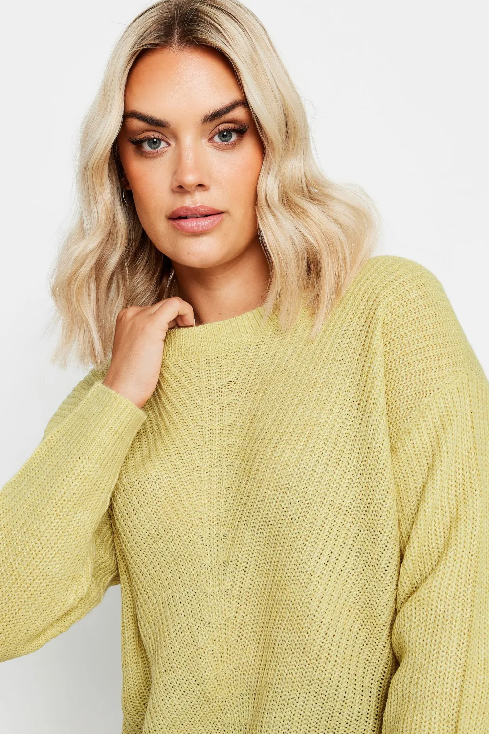 YOURS Curve Pink Essential Knitted Jumper