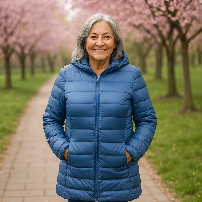 Helsa Long Padded Mid Jacket | Indigo