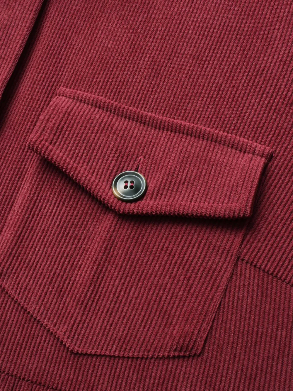 Corduroy Collared Flap Detail Jacket
