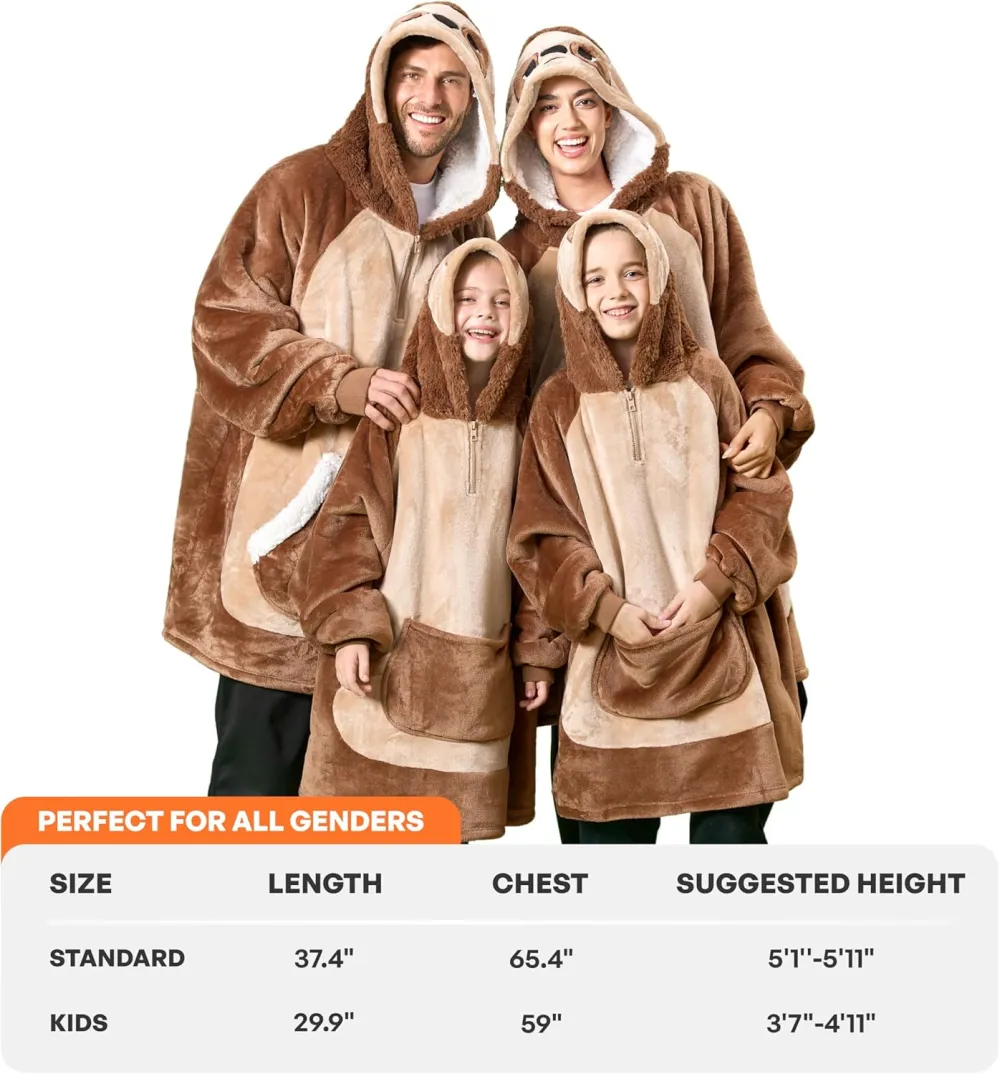 Panda Wearable Blanket Hoodie