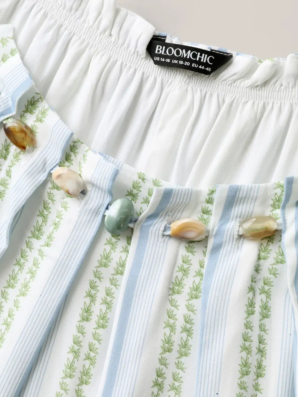 Nautical Stripes Flared Midi Dress