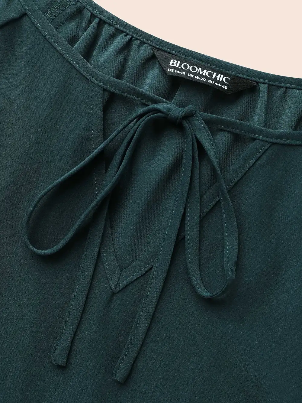 Broderie Anglaise Gathered Tie Knot Blouse