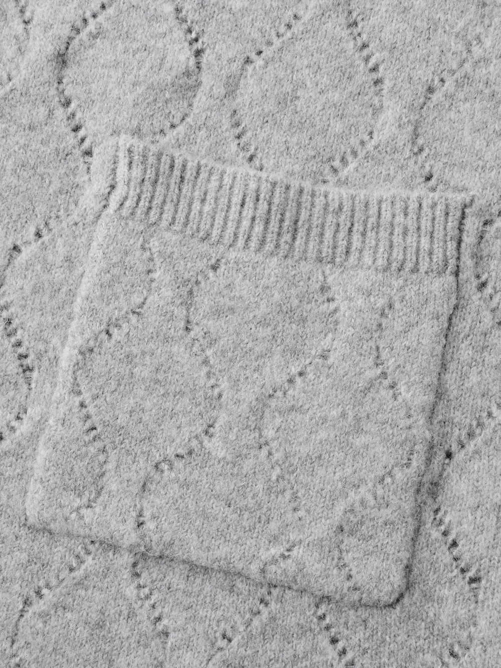 Textured Flared Sleeve Zipper Knit Cardigan