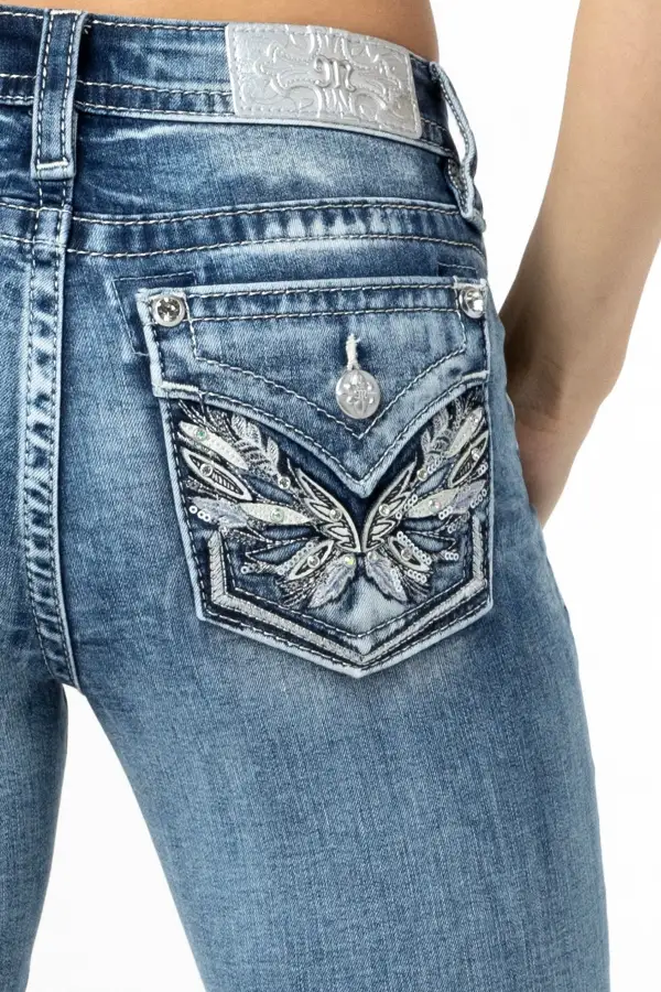 Pop Wing Skinny Jeans