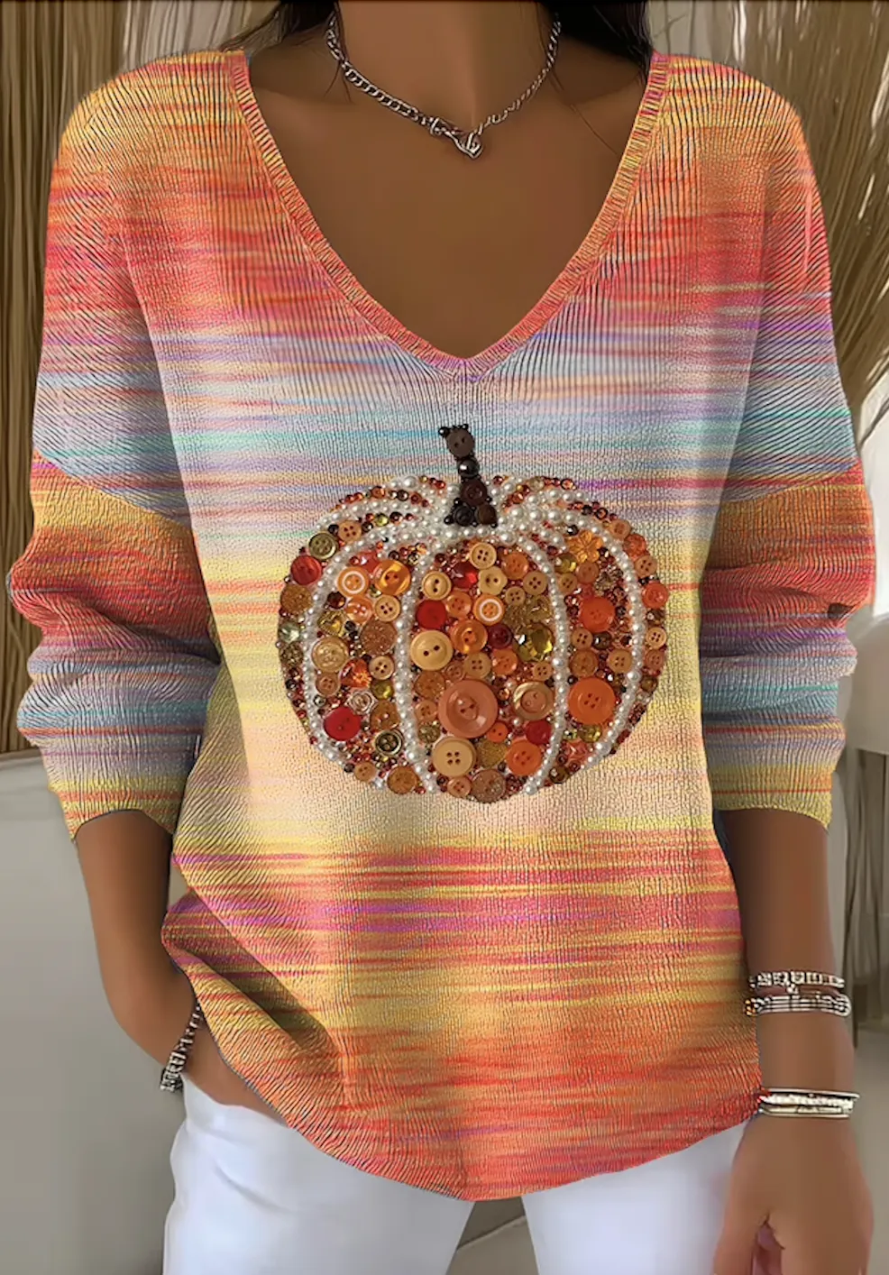 Ombre Casual Sweater